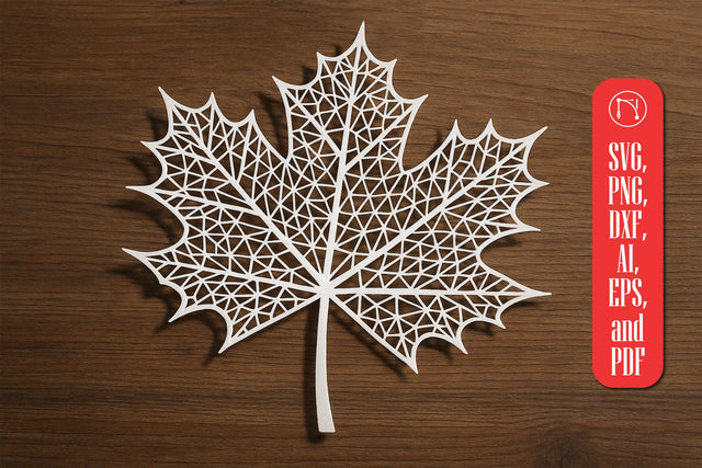 Paper Cut Leaf SVG Cut File SVG MD JOYNAL ABDIN 