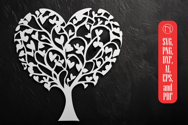 Paper Cut Love Tree SVG Cut File SVG MD JOYNAL ABDIN 