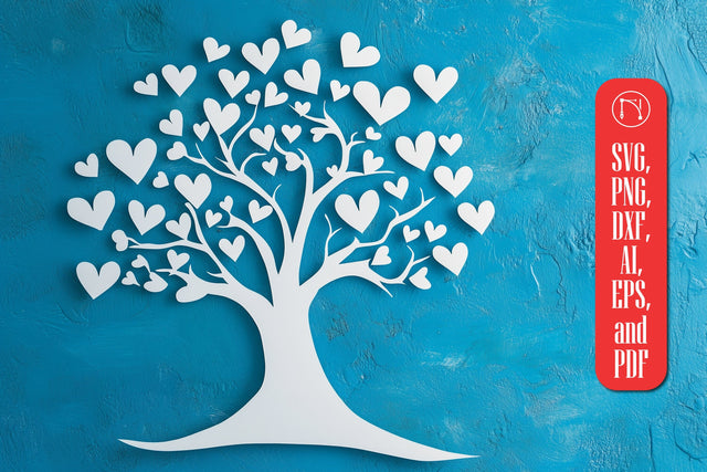 Paper Cut Love Tree SVG Cut File SVG MD JOYNAL ABDIN 