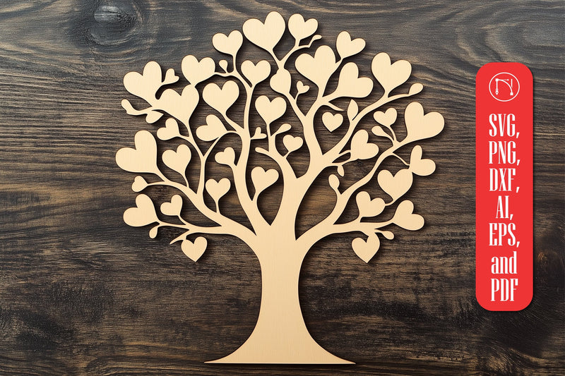 Paper Cut Love Tree SVG Cut File SVG MD JOYNAL ABDIN 