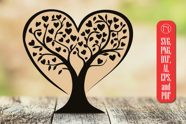 Paper Cut Love Tree SVG Cut File SVG MD JOYNAL ABDIN 