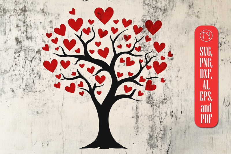Paper Cut Love Tree SVG Cut File SVG MD JOYNAL ABDIN 