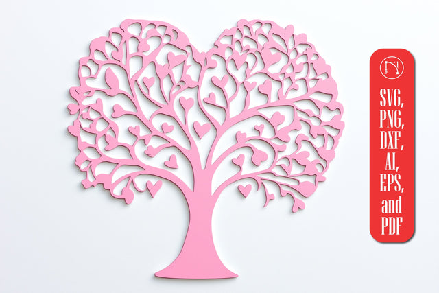 Paper Cut Love Tree SVG Cut File SVG MD JOYNAL ABDIN 