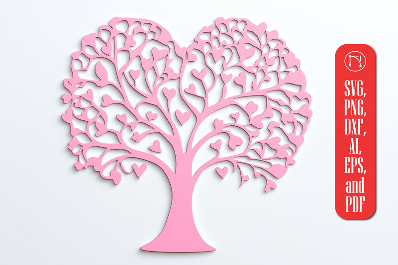 Paper Cut Love Tree SVG Cut File SVG MD JOYNAL ABDIN 