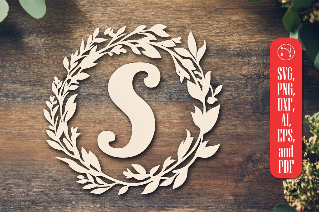 Monogram Cut File Paper Cut Monogram SVG Cut File - So Fontsy