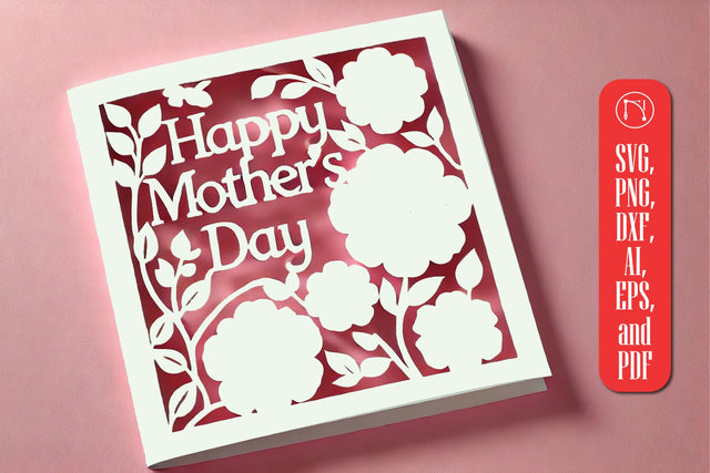 paper cut Mother’s Day card SVG cut file SVG MD JOYNAL ABDIN 