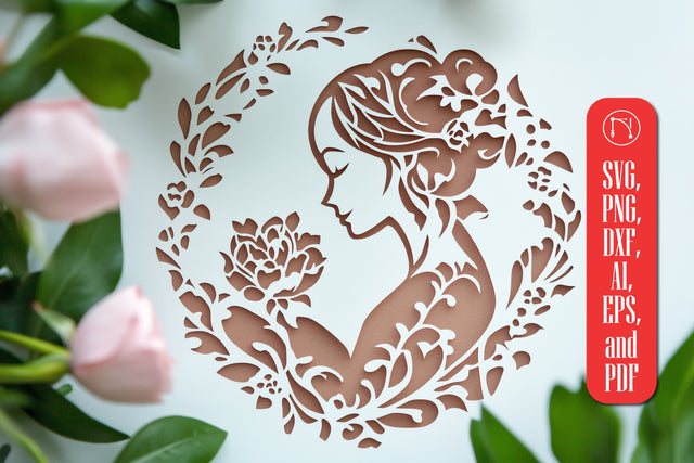 Paper Cut Mother’s Day SVG Cut File SVG MD JOYNAL ABDIN 