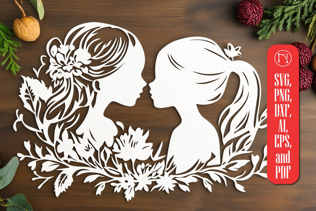 Paper Cut Mother’s Day SVG Cut File SVG MD JOYNAL ABDIN 