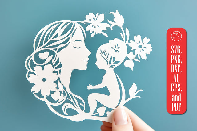 Paper Cut Mother’s Day SVG Cut File SVG MD JOYNAL ABDIN 