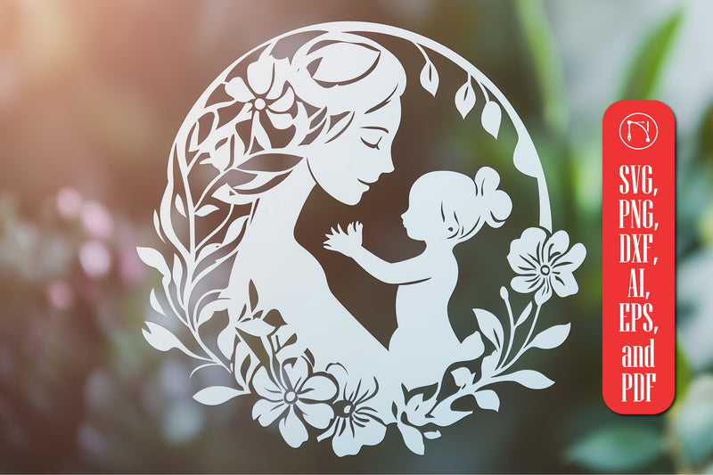 Paper Cut Mother’s Day SVG Cut File SVG MD JOYNAL ABDIN 