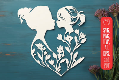 Paper Cut Mother’s Day SVG Cut File SVG MD JOYNAL ABDIN 