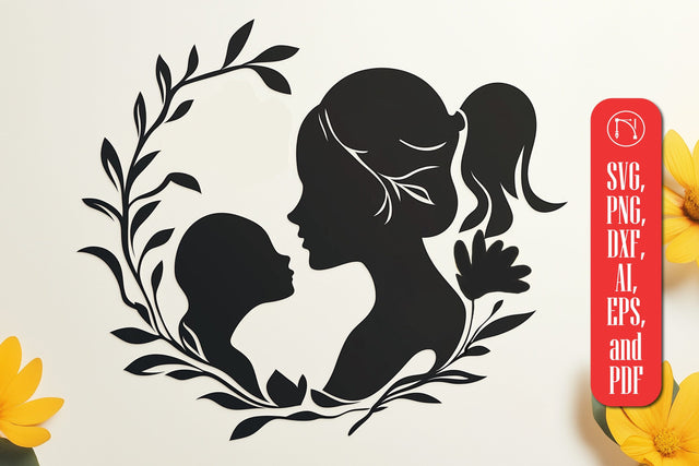Paper Cut Mother’s Day SVG Cut File SVG MD JOYNAL ABDIN 