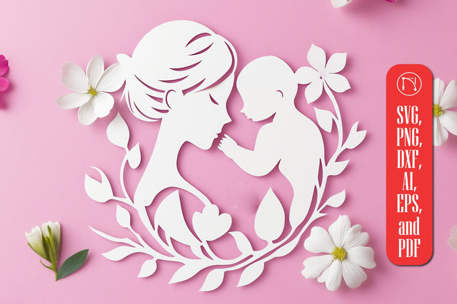 Paper Cut Mother’s Day SVG Cut File SVG MD JOYNAL ABDIN 