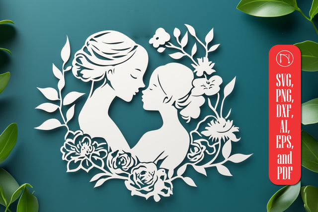 Paper Cut Mother’s Day SVG Cut File SVG MD JOYNAL ABDIN 