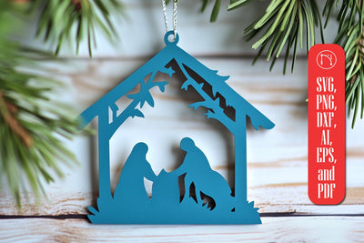 Paper Cut Nativity Ornaments SVG cut file SVG MD JOYNAL ABDIN 