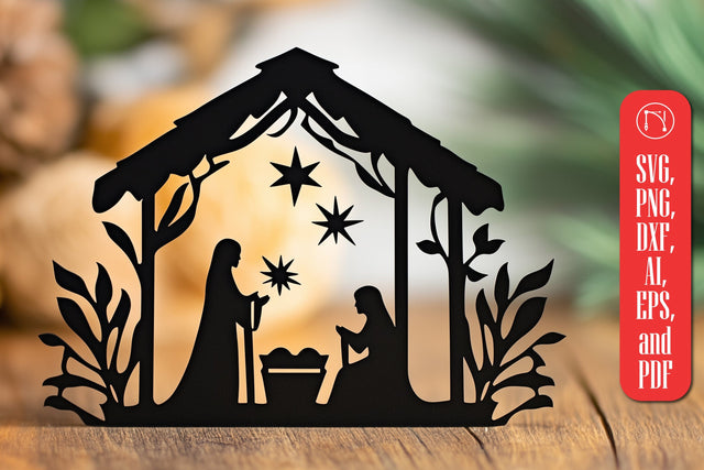paper cut Nativity Scene SVG SVG MD JOYNAL ABDIN 