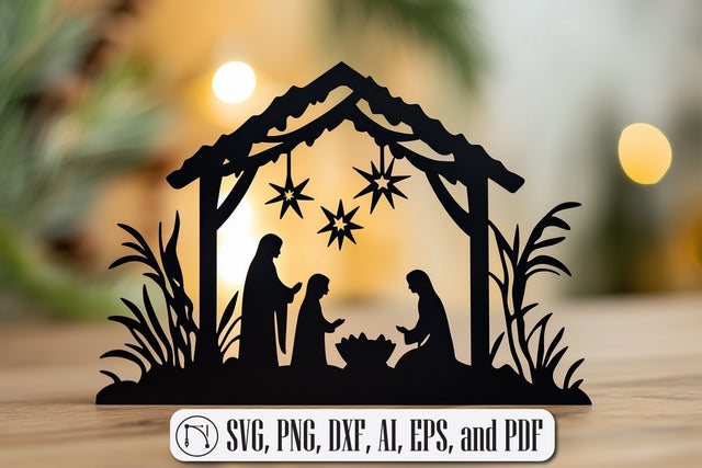 paper cut Nativity Scene SVG SVG MD JOYNAL ABDIN 