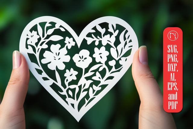 Paper Cut Scalloped Heart SVG Cut File SVG MD JOYNAL ABDIN 