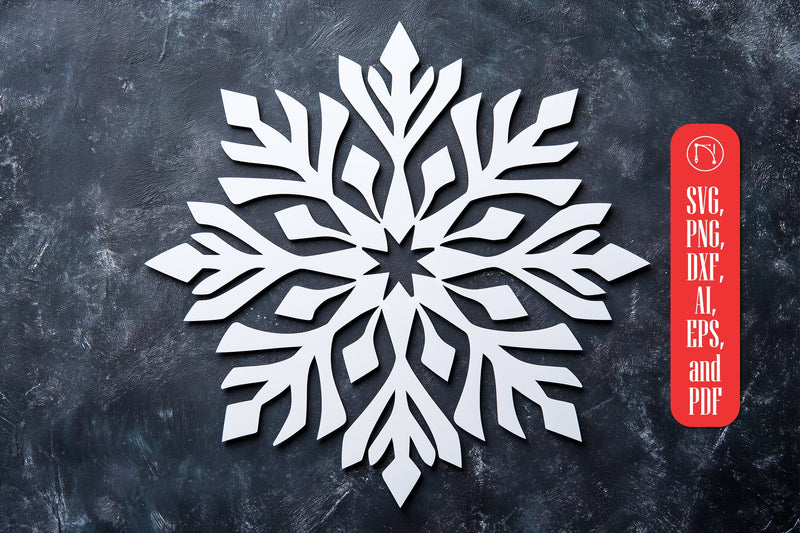 Paper-Cut Snowflake Ornament SVG cut file SVG MD JOYNAL ABDIN 