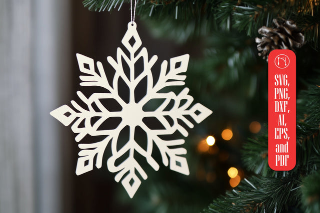 Paper-Cut Snowflake Ornament SVG cut file SVG MD JOYNAL ABDIN 