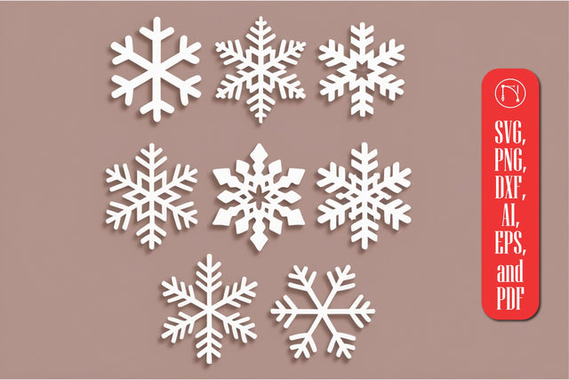 Paper-cut Snowflakes SVG cut file SVG MD JOYNAL ABDIN 