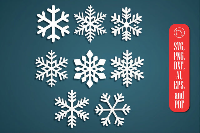 Paper-cut Snowflakes SVG cut file SVG MD JOYNAL ABDIN 
