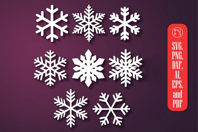 Paper-cut Snowflakes SVG cut file SVG MD JOYNAL ABDIN 