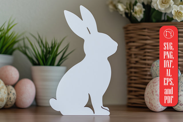 Paper Cut Standing Bunny SVG Cut File SVG MD JOYNAL ABDIN 