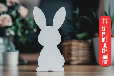 Paper Cut Standing Bunny SVG Cut File SVG MD JOYNAL ABDIN 