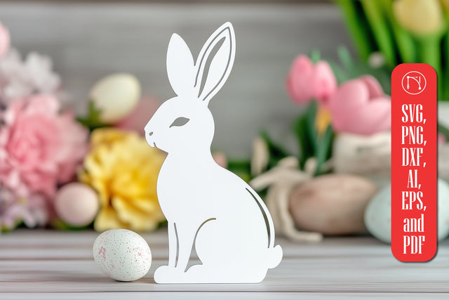 Paper Cut Standing Bunny SVG Cut File SVG MD JOYNAL ABDIN 