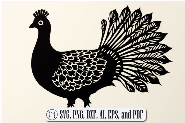 Paper Cut Thanksgiving Turkey SVG SVG MD JOYNAL ABDIN 