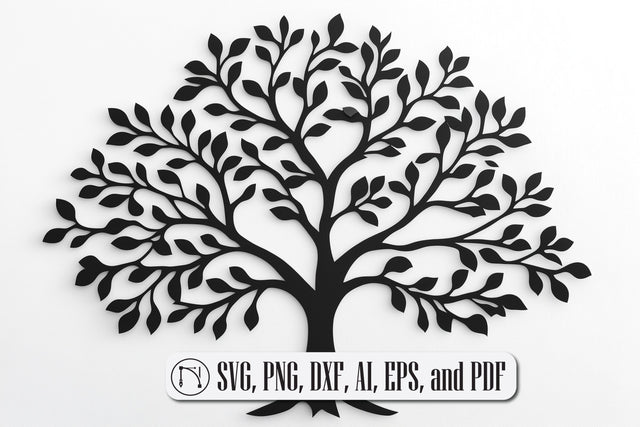 paper-cut Tree Wall Decor SVG cut file SVG MD JOYNAL ABDIN 