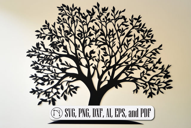 paper-cut Tree Wall Decor SVG cut file SVG MD JOYNAL ABDIN 