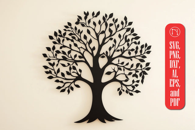 paper-cut Tree Wall Decor SVG cut file SVG MD JOYNAL ABDIN 