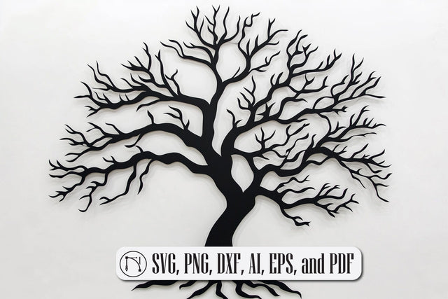 paper-cut Tree Wall Decor SVG cut file SVG MD JOYNAL ABDIN 