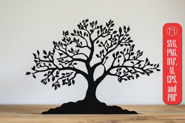 paper-cut Tree Wall Decor SVG cut file SVG MD JOYNAL ABDIN 