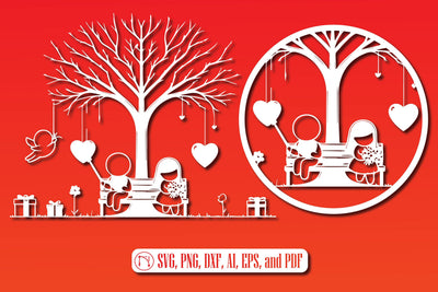 Paper Cut Valentine Decor SVG Bundle SVG MD JOYNAL ABDIN 