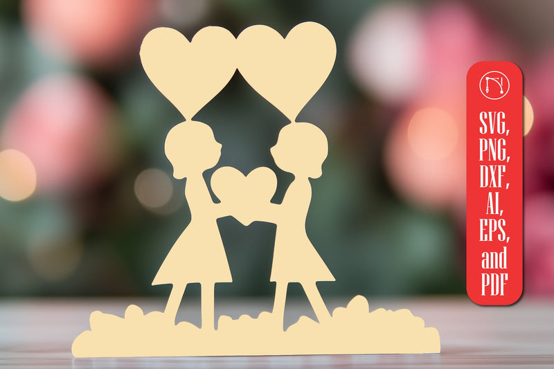 Paper Cut Valentine Decor SVG Cut File SVG MD JOYNAL ABDIN 