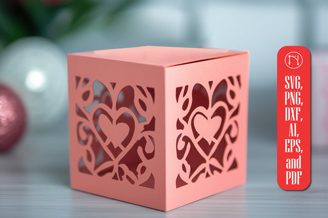 Paper Cut Valentine Gift Box SVG Cut File SVG MD JOYNAL ABDIN 