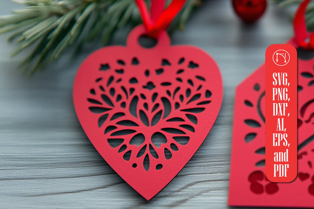 Paper Cut Valentine Gift Tags SVG SVG MD JOYNAL ABDIN 