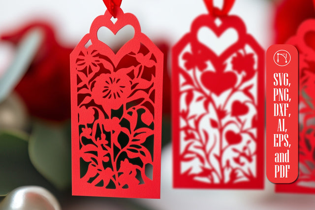 Paper Cut Valentine Gift Tags SVG SVG MD JOYNAL ABDIN 