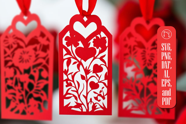 Paper Cut Valentine Gift Tags SVG SVG MD JOYNAL ABDIN 
