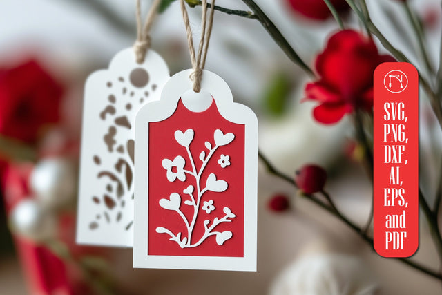 Paper Cut Valentine Gift Tags SVG SVG MD JOYNAL ABDIN 