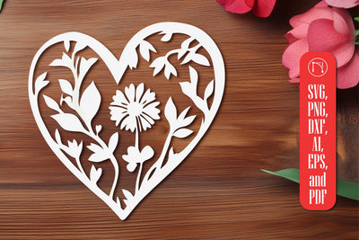 Paper Cut Valentine Heart SVG Cut File SVG MD JOYNAL ABDIN 