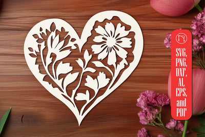 Paper Cut Valentine Heart SVG Cut File SVG MD JOYNAL ABDIN 