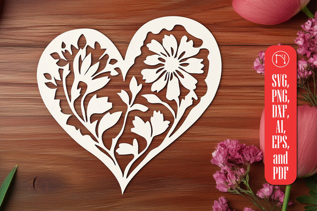 Paper Cut Valentine Heart SVG Cut File SVG MD JOYNAL ABDIN 