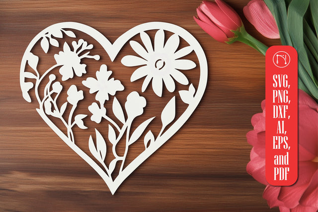 Paper Cut Valentine Heart SVG Cut File SVG MD JOYNAL ABDIN 