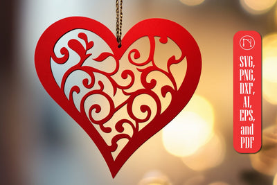 Paper Cut Valentine Hearts SVG Cut File SVG MD JOYNAL ABDIN 