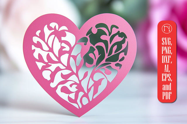 Paper Cut Valentine Hearts SVG Cut File SVG MD JOYNAL ABDIN 