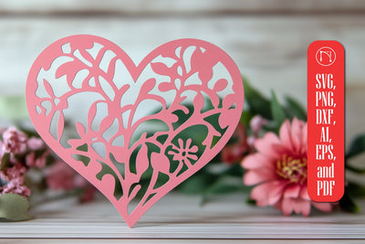 Paper Cut Valentine Hearts SVG Cut File SVG MD JOYNAL ABDIN 